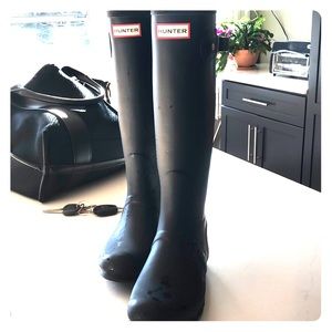 Original Black Adjustable Hunter Boots